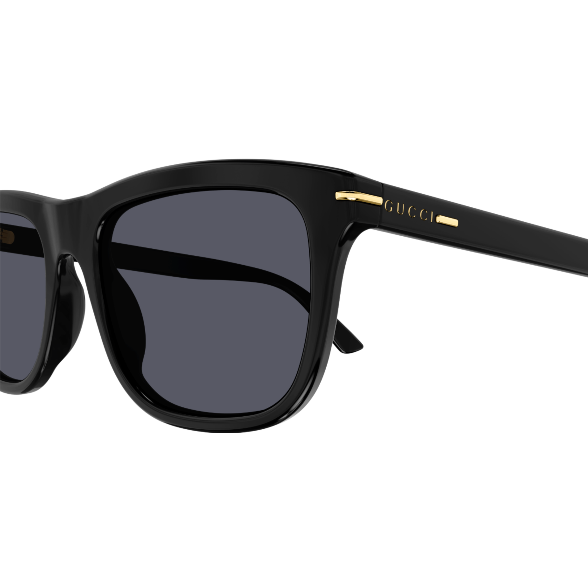 Gucci GG1444S unisex acetate square sunglasses three-quarter view