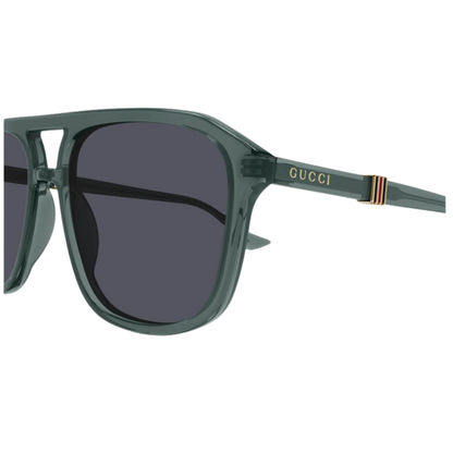 Gucci GG1494S unisex acetate pilot full rim sunglasses three quarter view