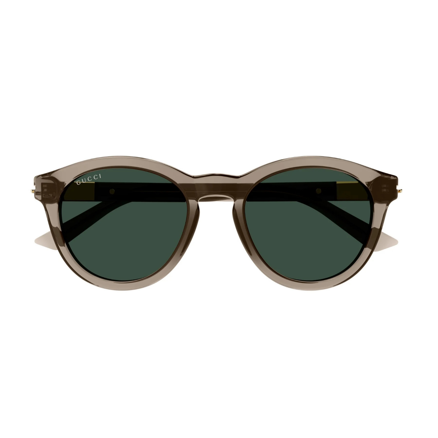 Gucci GG1501S unisex acetate round full-rim sunglasses three-quarter view