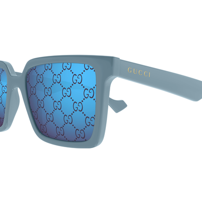 Gucci GG1540S unisex square sunglasses featuring premium Italian craftsmanship, full-rim design and luxury styling.
