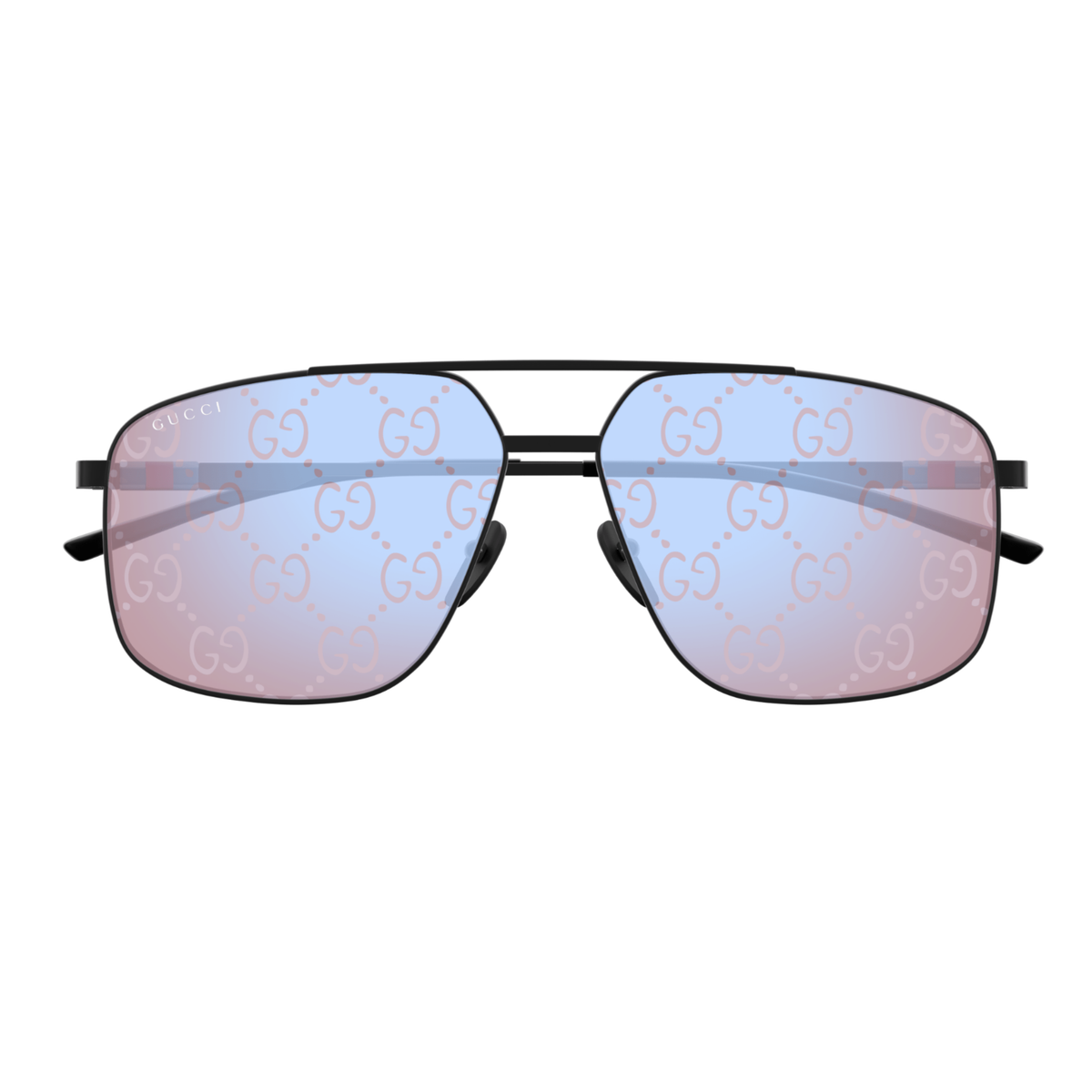 GG1676S Black 005 Gucci GG1676S unisex metal pilot sunglasses side temple profile