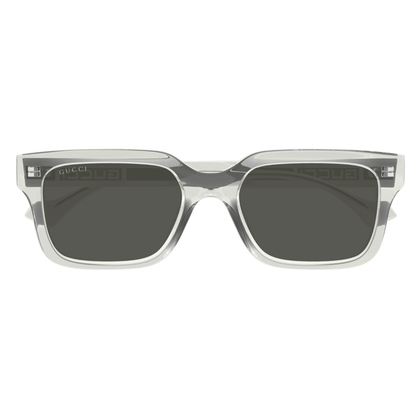 TransparentGrey004 Gucci GG1732SK unisex acetate square full rim sunglasses front view