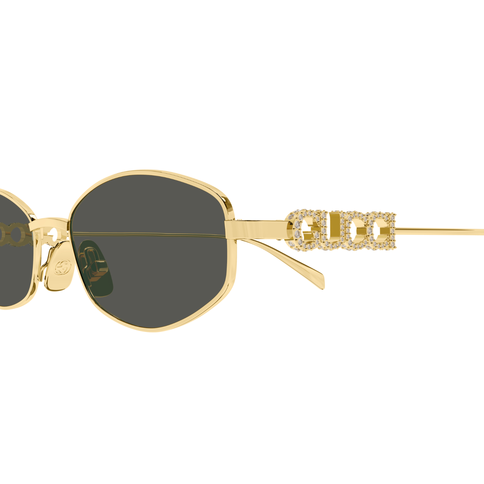 Gucci GG1802S Oval Sunglasses Detail View