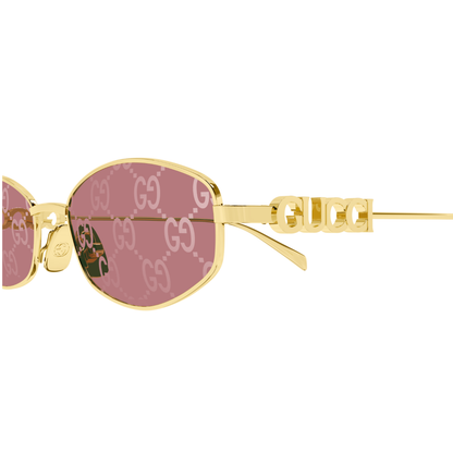 Gucci GG1802S Oval Sunglasses Detail View