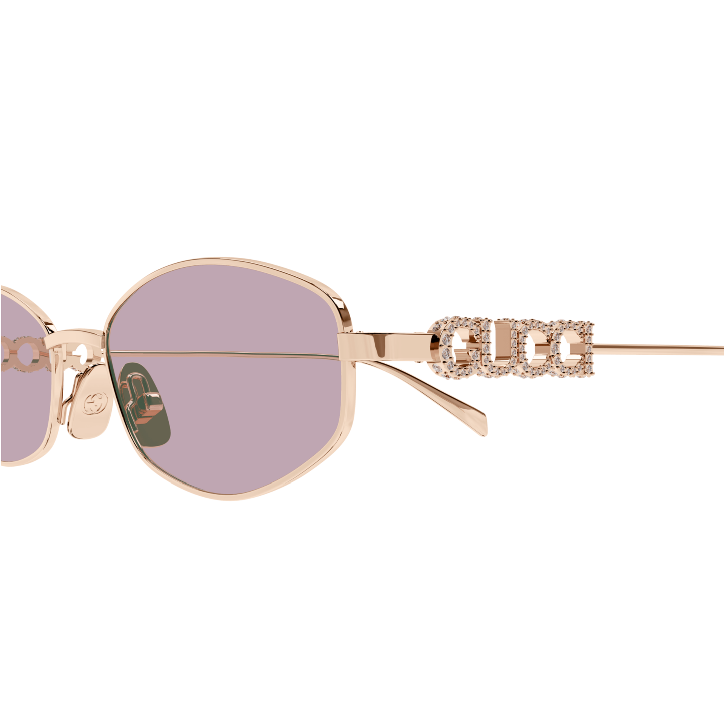 Gucci GG1802S Oval Sunglasses Detail View