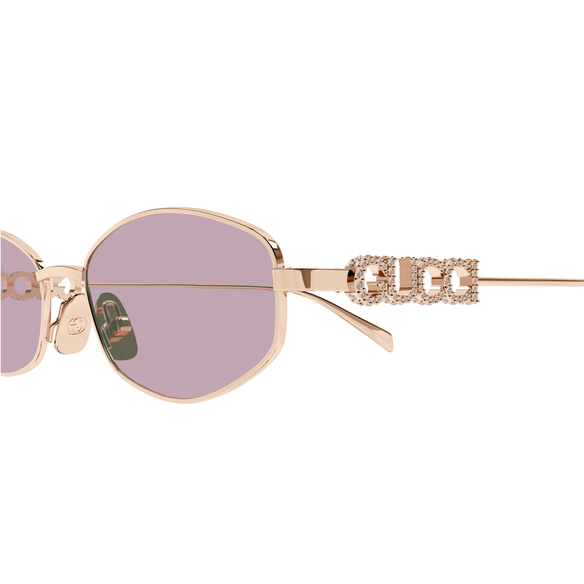 Gucci GG1802S Oval Sunglasses Detail View