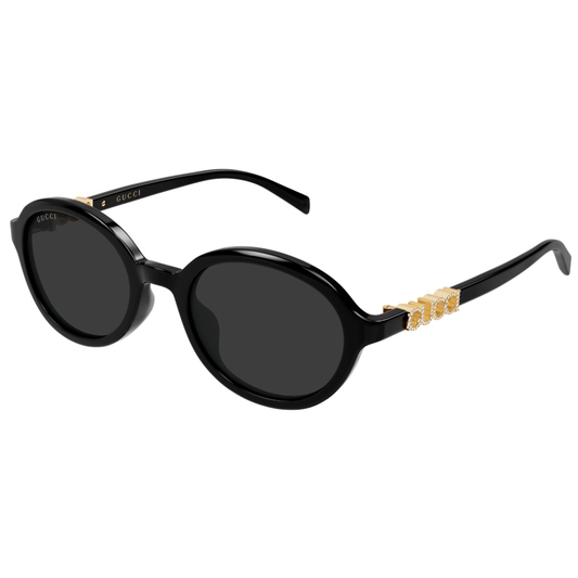 Gucci GG2033SA Oval Round Sunglasses Angle View