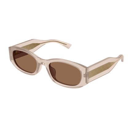 Gucci GG2068SA rectangle cat-eye acetate sunglasses front view