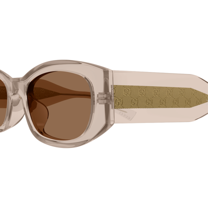Gucci GG2068SA logo detail on premium acetate temple