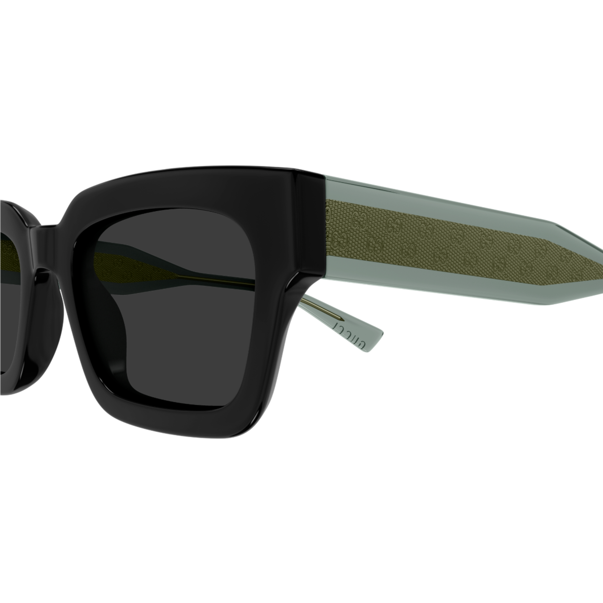 Gucci GG2069S logo detail on premium acetate temple