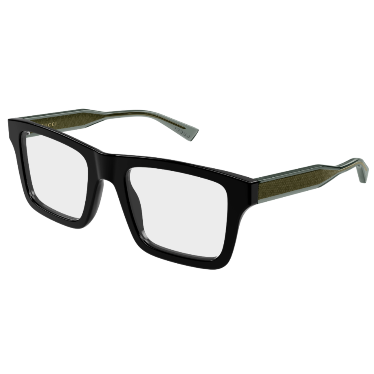 Gucci GG2070O 001 unisex recycled acetate square full rim frame three quarter