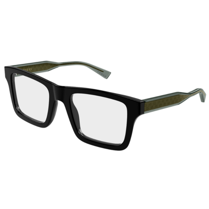 Gucci GG2070O 001 unisex recycled acetate square full rim frame three quarter