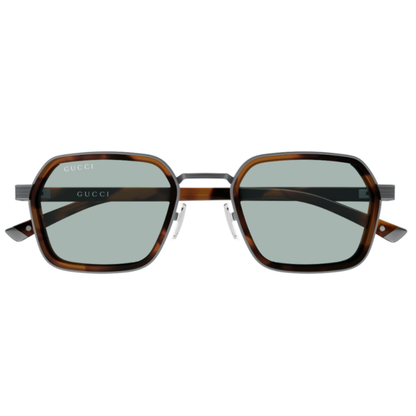 Gucci GG2074S men's rectangular metal sunglasses front view