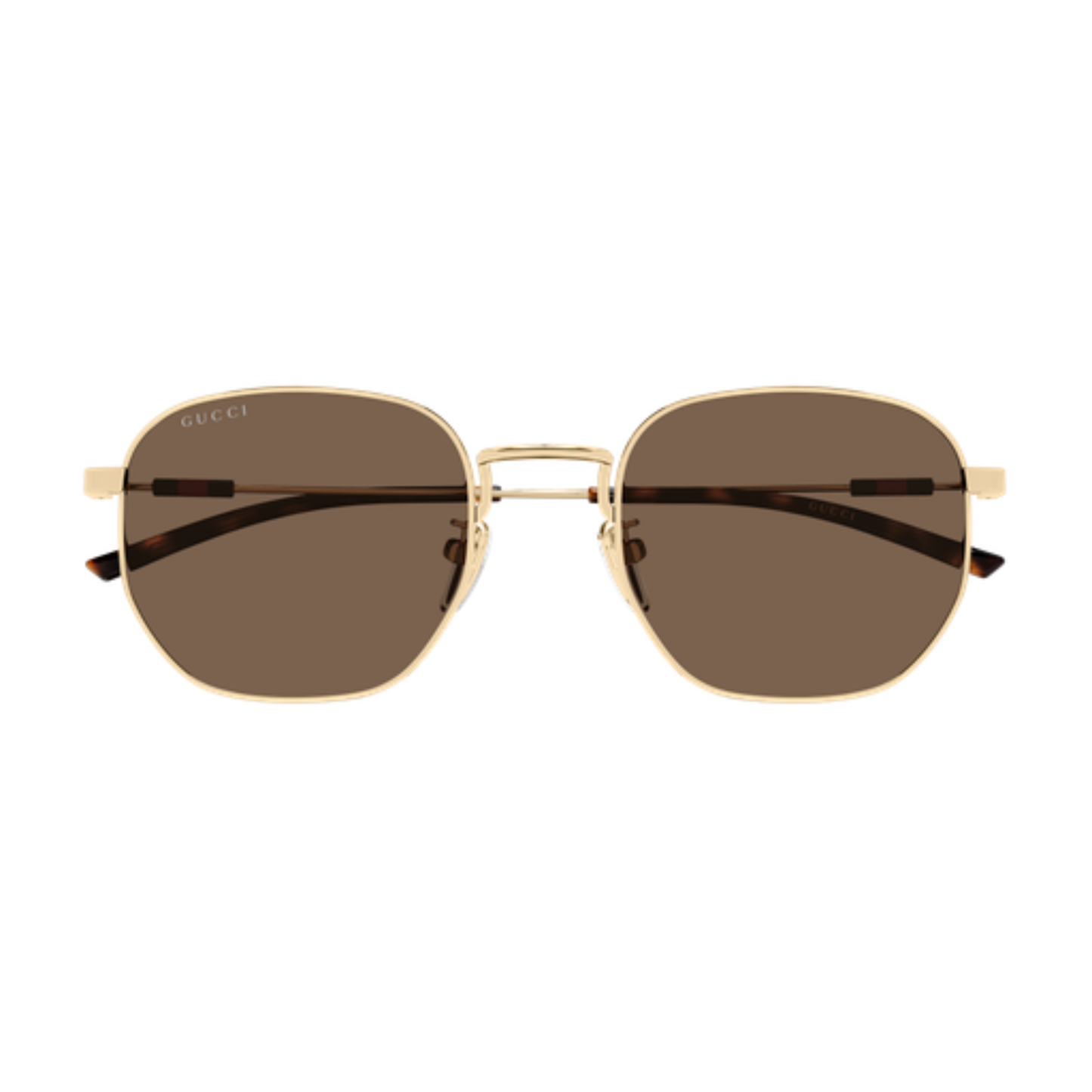 Gucci GG2095S unisex hexagon metal luxury sunglasses with premium designer frame
