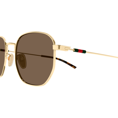 Gucci GG2095S unisex hexagon metal luxury sunglasses with premium designer frame