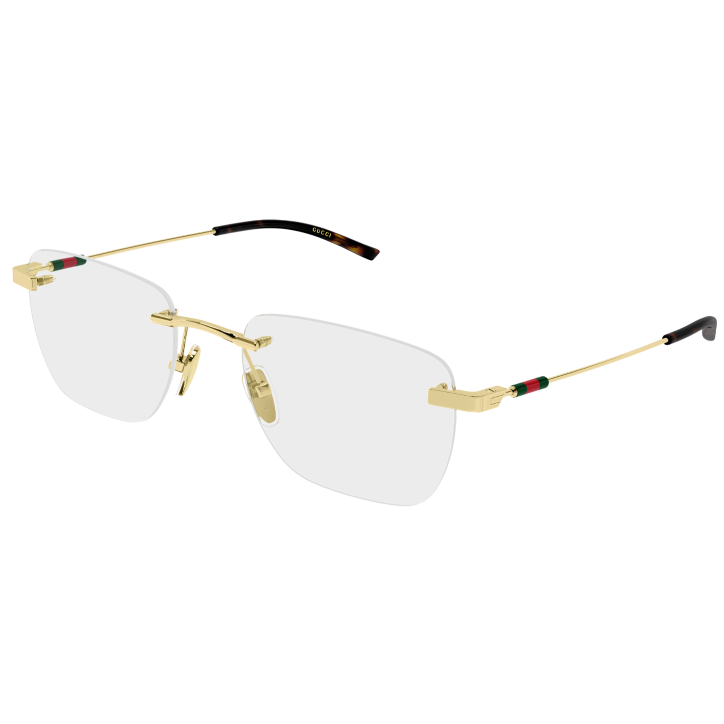 Gucci GG2099O Rimless Optical Frame Angle View