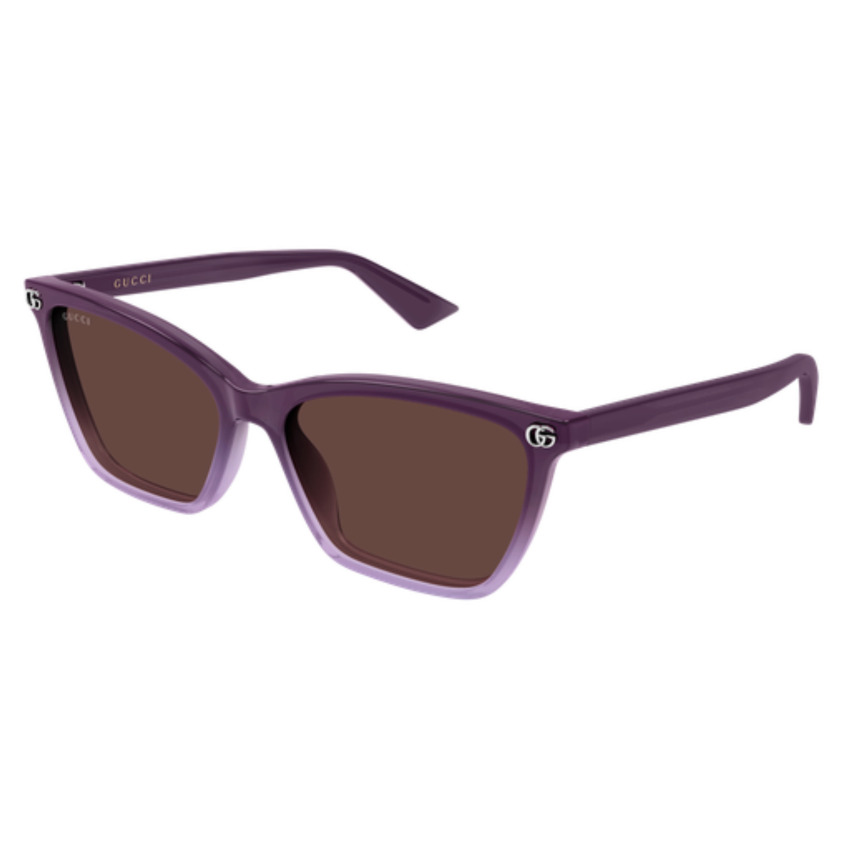 Gucci GG2111S womens acetate cat-eye sunglasses three quarter view