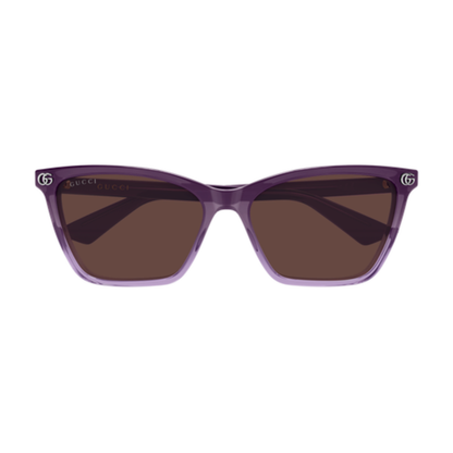 Gucci GG2111S womens acetate cat-eye sunglasses three quarter view