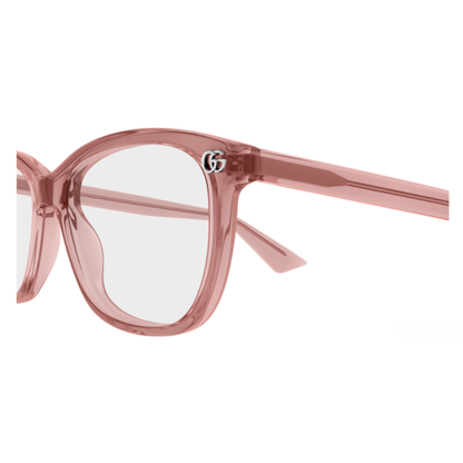 Gucci GG2113O womens acetate cat-eye frame showing hinge and Double G details