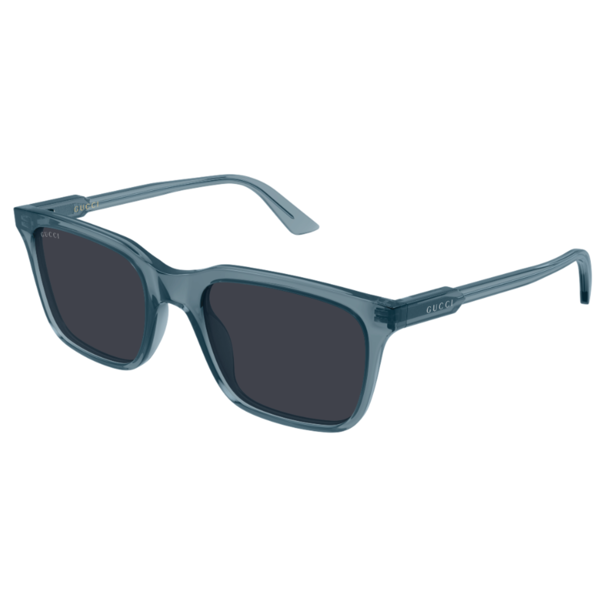 Gucci GG2114S men's acetate Wayfarer sunglasses three-quarter angle
