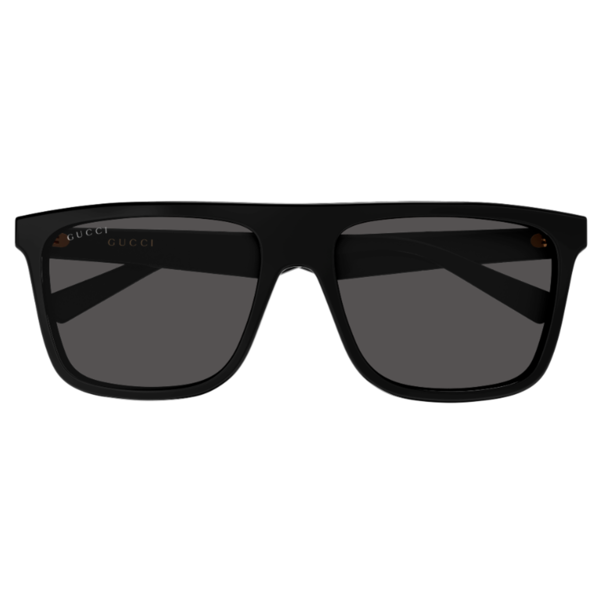 Gucci GG2182S men's square sunglasses in black acetate, front view
Copy filename