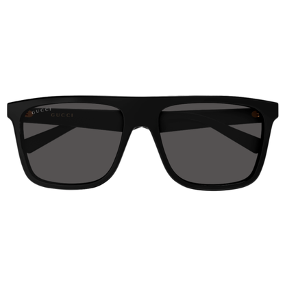 Gucci GG2182S men's square sunglasses in black acetate, front view
Copy filename