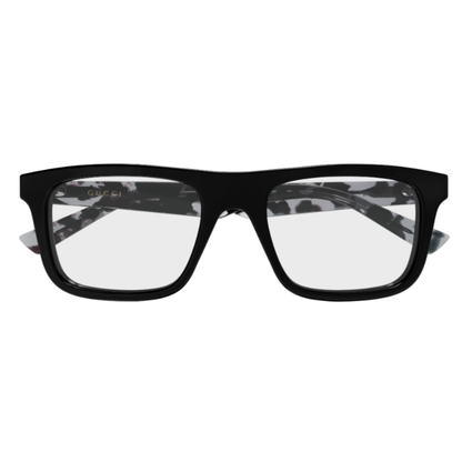 Gucci GG2184O 008 men's acetate rectangular optical frame front view