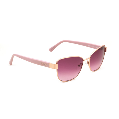 GUESS GU00339 womens butterfly sunglasses side profile showing pink temples
