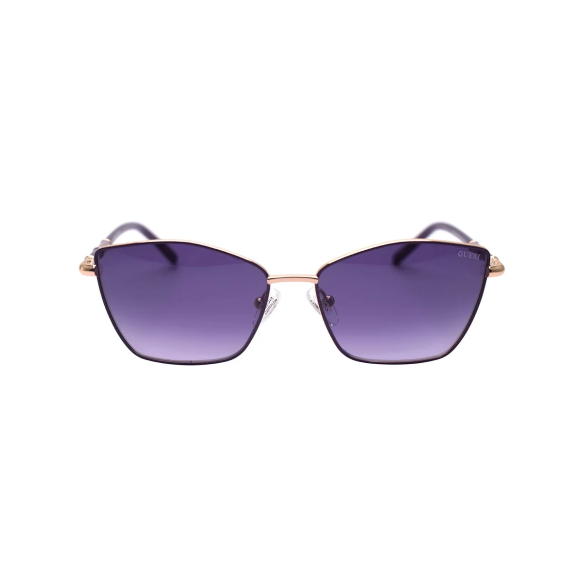 GUESS GU00346 women's square full-rim metal and acetate sunglasses front view