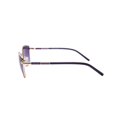GUESS GU00346 women's square metal and acetate sunglasses side temple profile