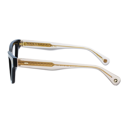 Black Champange Himiko cat eye optical frame for women
