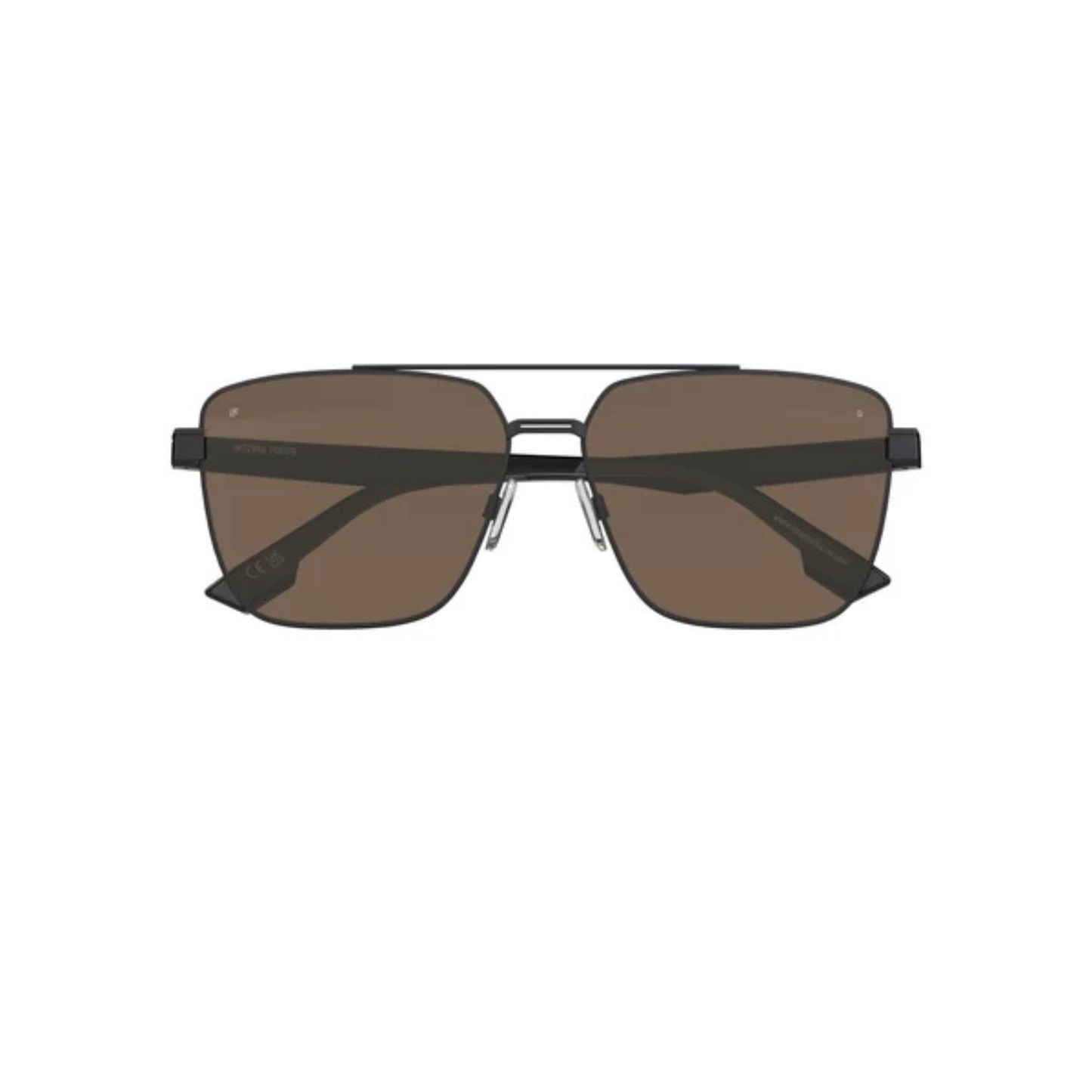 Intense Focus Classic 8 unisex metal rectangle sunglasses front view