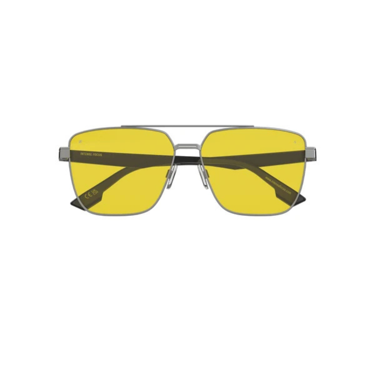 Intense Focus Classic 8 unisex metal rectangle sunglasses front view