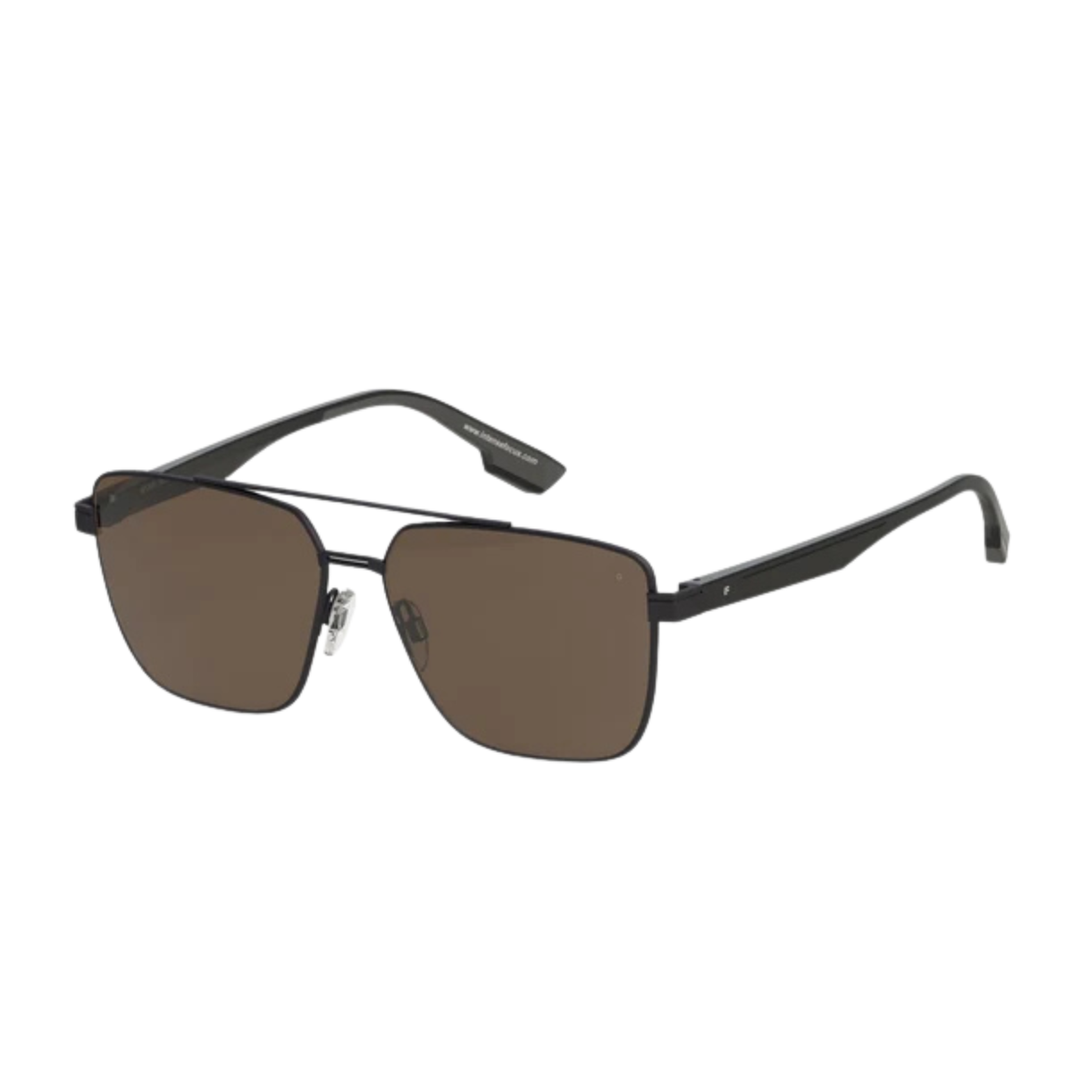 Intense Focus Classic 8 unisex metal rectangle sunglasses three quarter view