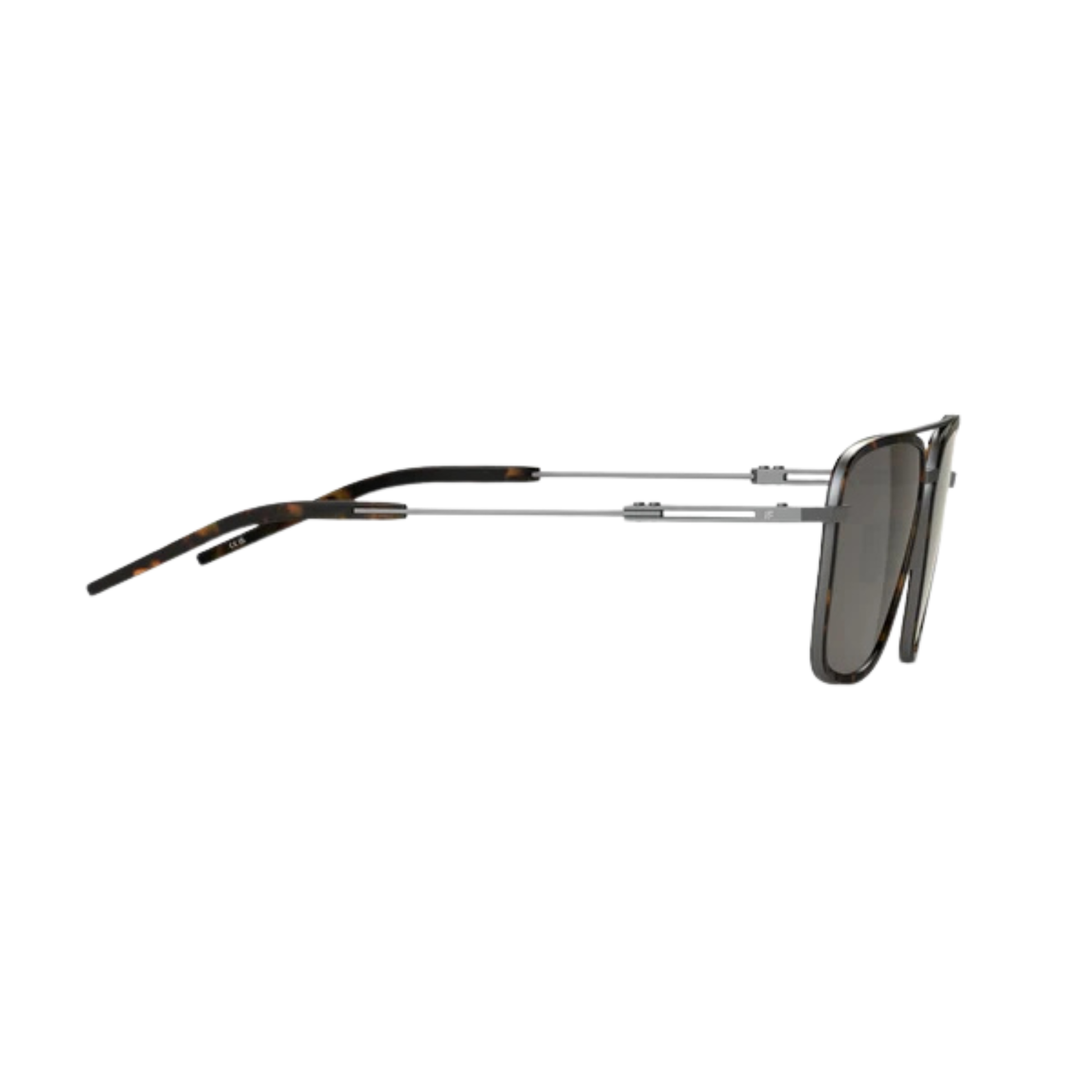 Intense Focus Coalition 24 unisex metal rectangle navigator sunglasses side temple view