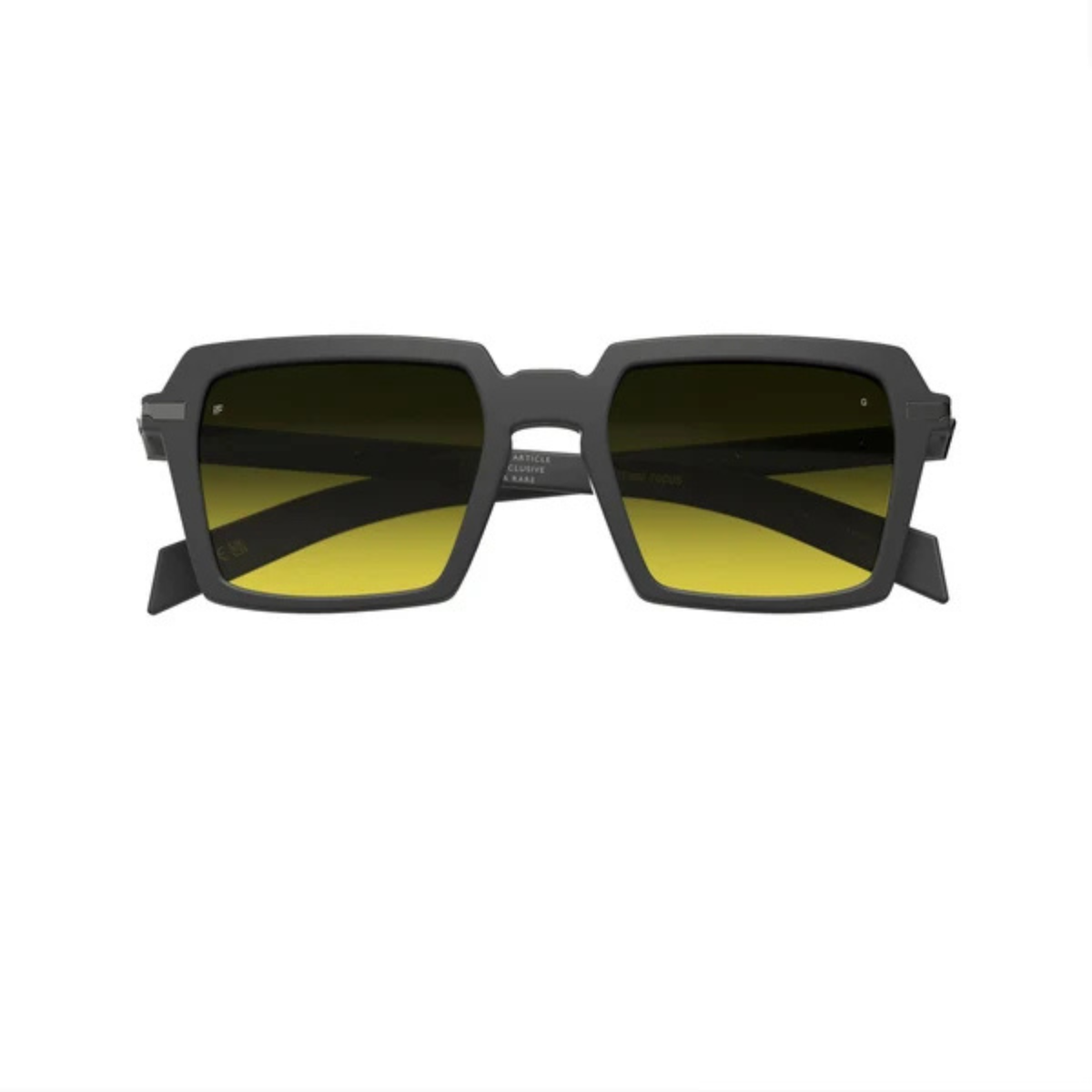 Intense Focus Dapper 61 unisex acetate metal square sunglasses front view