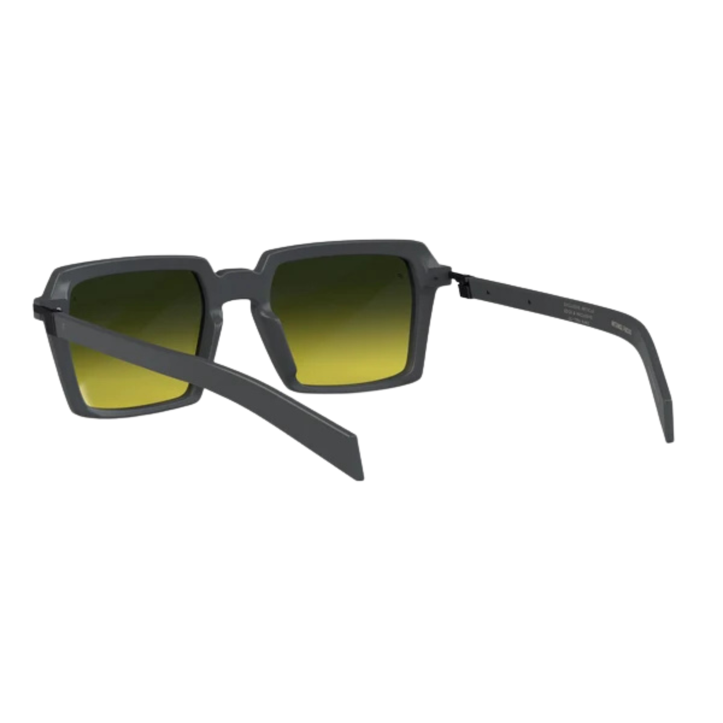 Intense Focus Dapper 61 unisex acetate metal square sunglasses side profile