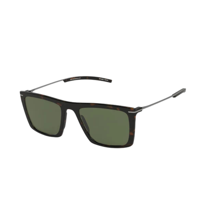 Intense Focus Straight Line 14 unisex adult metal square sunglasses three quarter view