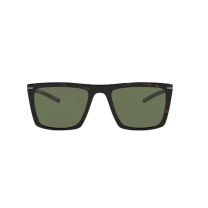 Intense Focus Straight Line 14 unisex adult metal square sunglasses front view