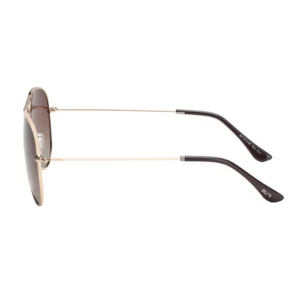 LightGold/BrownGrC4P IRUS S1131 square sunglasses with UV protection and lightweight frame