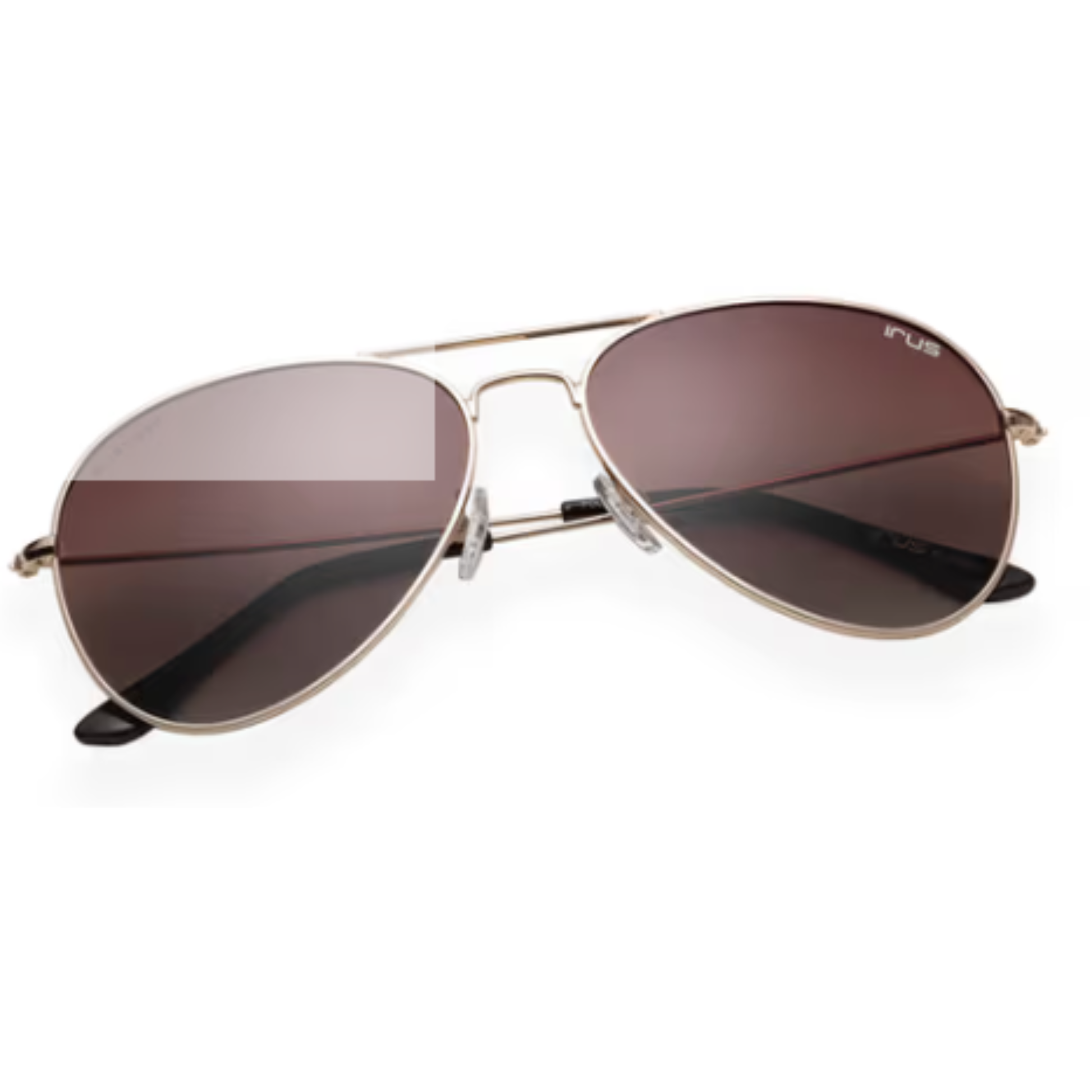 LightGold/BrownGrC4P IRUS S1131 square sunglasses with UV protection and lightweight frame
