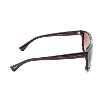 Matt Gunmetal with Matt Brown C2 IRUS S1407 men’s square polarized sunglasses with UV protection