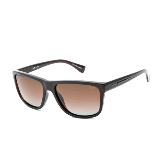 Matt Gunmetal with Matt Brown C2 IRUS S1407 men’s square polarized sunglasses with UV protection