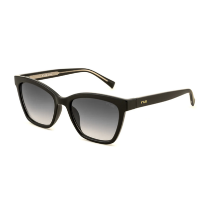 BlackTransparentSilver IRUS S1505 square sunglasses with UV protection and lightweight stylish frame