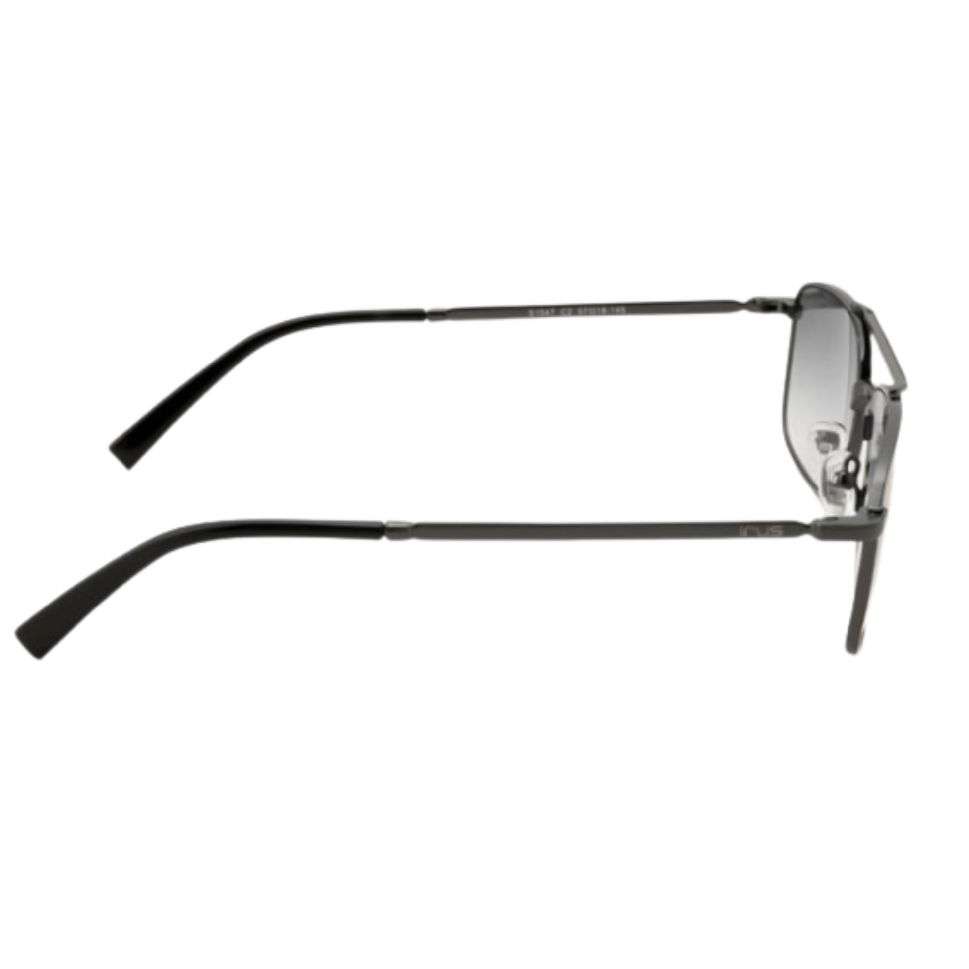 GunmetalGreyGradient IRUS S1547 unisex square sunglasses with lightweight full-rim design and UV protection