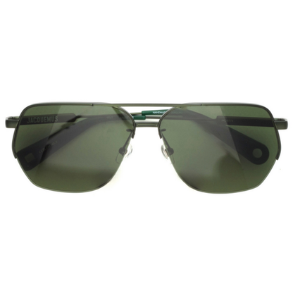 Jacquemus Aviado womens metal aviator sunglasses front view