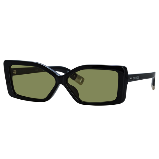 Jacquemus Spiaggia JAC41C2SUN unisex acetate cat eye rectangle sunglasses angle