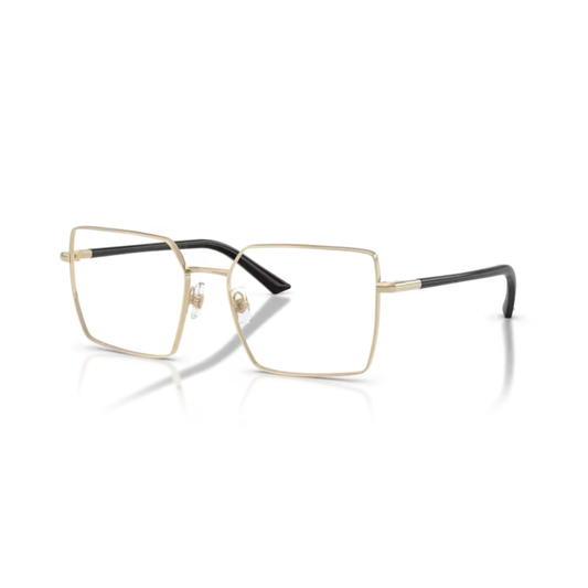 Jimmy Choo JC2022 women’s square metal eyeglasses with luxury lightweight designer styling