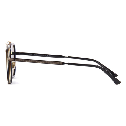 Jimmy Choo JOHN/S unisex square metal sunglasses featuring a premium full-rim designer frame.