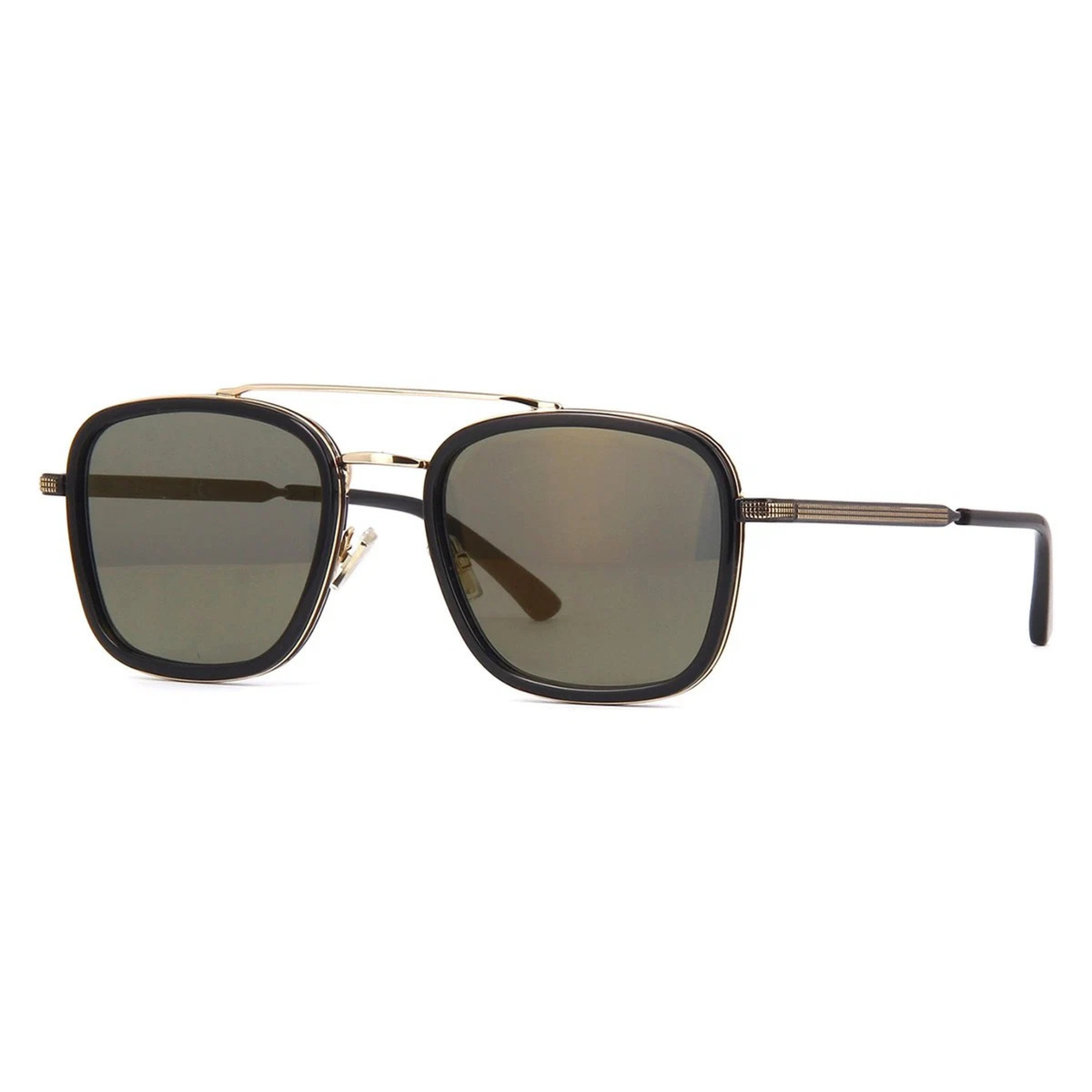 Jimmy Choo JOHN/S unisex square metal sunglasses featuring a premium full-rim designer frame.